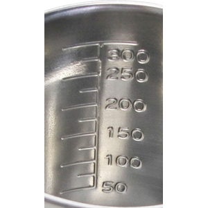 エスコ 300ml 計量カップ ステンレス製 FCJ737H-EA991KS-0.4-イメージ2