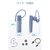 エレコム Bluetooth(R)ワイヤレスヘッドセット USB Type-C(TM)ポート搭載 ブルー LBT-HSC21MPBU-イメージ2