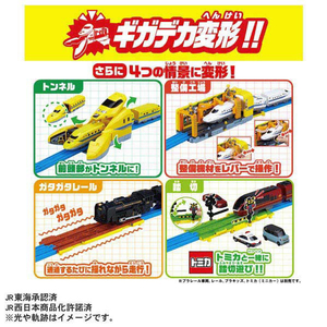 タカラトミー 動くぞ!変形!ギガデカドクターイエロー PLAブヒン Pﾚ-ﾙﾍﾝｹｲｷﾞｶﾞﾃﾞｶﾄﾞｸﾀ-ｲｴﾛ--イメージ6