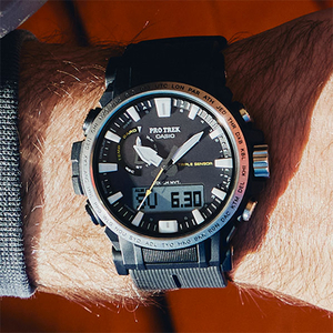 カシオ ソーラー電波腕時計 PROTREK ブラック PRW-61-1AJF-イメージ5