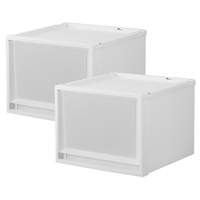 天馬 フィッツケースマルチ 40-40M  2個組 ホワイトクリア ﾌｲﾂﾂｹ-ｽﾏﾙﾁ40-40MWHCL2ｸﾞﾐ