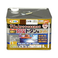 アサヒペン 油性超耐久シリコンアクリルトタン 6kg こげ茶 FC493NS