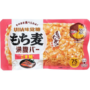 UHA味覚糖 もち麦満腹バー ごま鮭 FC247PY-イメージ1