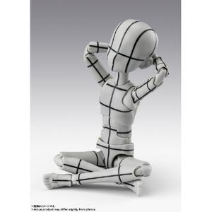 バンダイスピリッツ S．H．Figuarts ボディくん -杉森建- Edition-ワイヤーフレーム-(Gray Color Ver．) SHFﾎﾞﾃﾞｲｸﾝｽｷﾞﾓﾘｹﾝWFｸﾞﾚｲ-イメージ4