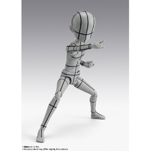バンダイスピリッツ S．H．Figuarts ボディくん -杉森建- Edition-ワイヤーフレーム-(Gray Color Ver．) SHFﾎﾞﾃﾞｲｸﾝｽｷﾞﾓﾘｹﾝWFｸﾞﾚｲ-イメージ7