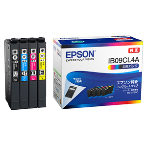 エプソン IB09CL4A インクカードリッジ 4色パック ブラック