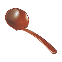 エンテック メラミンお玉(田舎杓子) (茶) FC73223-C-70