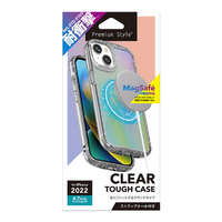 PGA iPhone 14 Plus用クリアタフケース オーロラ PG-22RPT04AR