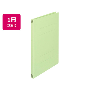 プラス フラットファイル ノンステッチ A4タテ グリーン 3冊 NO.023NP F876609-78376-イメージ1