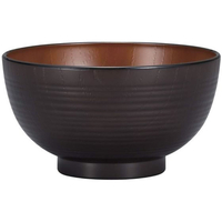 宮本産業 汁椀 木目乱筋 ブラウン 内木目 FC303TC