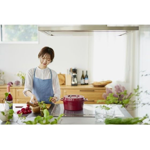 アイリスオーヤマ 無加水鍋 COTOCO 24cm ビーツレッド FC212TB-SMKSN-S24-イメージ4