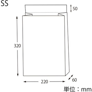 ヘイコー 宅配袋 Eタイプ 未晒無地 SS 50枚 FCE508U-4192610-イメージ5