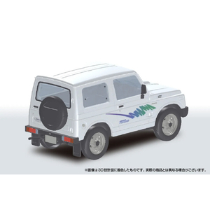 アオシマ 1/32 スズキ JA11 ジムニー(スペリアホワイト) 楽プラ スナップキット No.18-SW Aﾗｸﾌﾟﾗ18SWJA11ｼﾞﾑﾆ-Sﾎﾜｲﾄ-イメージ2