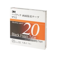 3M ハイタック両面接着テープ 9712 20mmX10m 黒 1巻=1箱 9712 FC899XS-4753798