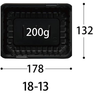 中央化学 どんぶり容器 CT ガチ重 IK 18-13 BK 身 50枚 FCG828W-00465919-イメージ7