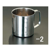エスコ 5000ml 計量カップ ステンレス製 FCJ738H-EA991KS-4
