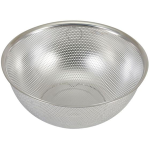 リバティーコーポレーション ステンレス製 パンチングザル 24cm 足付 FCE371W-LD-389-イメージ1