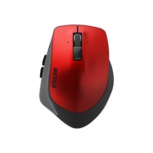 BUFFALO Bluetooth BlueLEDマウス(Sサイズ) Premium Fit レッド BSMBB500SRD-イメージ2
