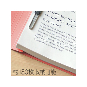 プラス フラットファイル ノンステッチ A4タテ ピンク 3冊 NO.023NP F876611-78378-イメージ5