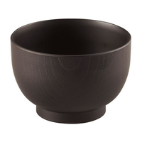 江部松商事 EBM/耐熱3.4寸 玉姫木目汁椀 総ダークブラウン 1001083 FC163LS-6223620