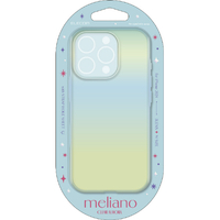 エレコム iPhone 16 Pro用meliano ソフトケース クリアオーロラ ライトブルー PM-A24CUCABU