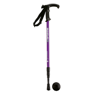 キャプテンスタッグ FEEL BOSCO トレッキングステッキTグリップ(3段スライド式) パープル M9837ｽﾃﾂｷ3ﾀﾞﾝｽﾗｲﾄﾞ-イメージ1