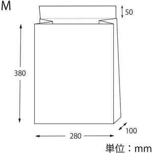 ヘイコー 宅配袋 Eタイプ 未晒無地 M 50枚 FCE510U-4192630-イメージ5