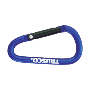 トラスコ カラビナ 線径５ｍｍＸ５０ｍｍ Ｄ型 ブルー TRUSCO　カラビナ TKN550BL-イメージ1