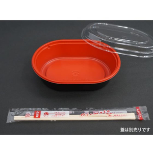 中央化学 どんぶり容器 CT プチ丼小判 赤-BK 身 50枚 FCG829W-00380978-イメージ3