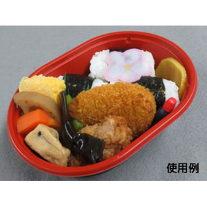 中央化学 どんぶり容器 CT プチ丼小判 赤-BK 身 50枚 FCG829W-00380978-イメージ6