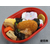 中央化学 どんぶり容器 CT プチ丼小判 赤-BK 身 50枚 FCG829W-00380978-イメージ6
