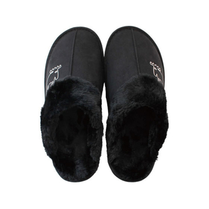 ストロング moz 北欧 ルームシューズ ボアカフス L ブラック FCK824C-56-0003-38-イメージ1