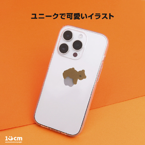 168cm iPhone 14 Pro用ソフトクリアケース リンゴとブラウンベア 16823838I14P-イメージ4