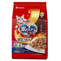 ユニチャーム 銀のスプーン 贅沢うまみ仕立て 毛玉ケア まぐろ・かつお・煮干し・白身魚・しらす入り 900g ｷﾞﾝｽﾌﾟｹﾀﾞﾏｹｱｵｻｶﾅ900G