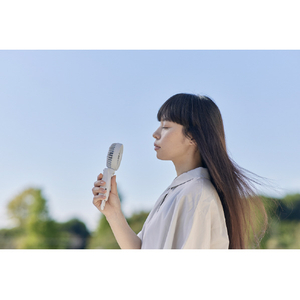リズム DCブラシレスモーター 卓上扇風機 RHYTHM Silky Wind Mobile 3.2 グリーン 9ZF040RH05-イメージ6