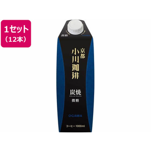京都西京極 小川珈琲店 小川珈琲/京都 小川珈琲 炭焼珈琲 微糖 1L×12本 FCT9686-イメージ1