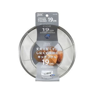 リバティーコーポレーション ステンレス製 キッチンザル 19cm 足付 FCE373W-LD-398-イメージ2