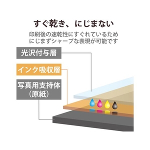 エレコム 写真用光沢紙 厚手 2L判 20枚 FC263PX-EJK-HQ2L20-イメージ4