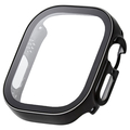 エレコム Apple Watch Ultra 2/Ultra(49mm)用フルカバーケース プレミアムガラス/高透明/防水 ブラック AW-23CFCGEBK
