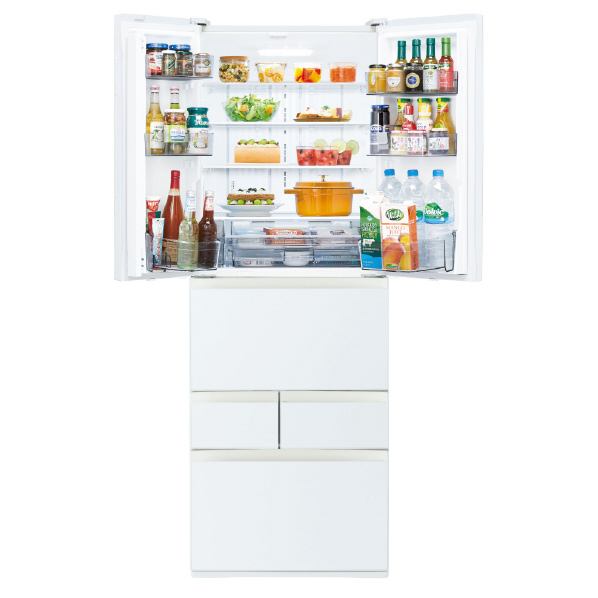 東芝 509L 6ドア冷蔵庫 VEGETA グランホワイト GR-W510FH(EW) 509L