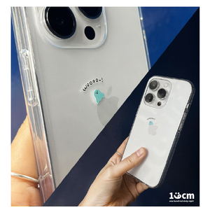 168cm iPhone 14 Pro用ソフトクリアケース つるすべミントちゃん 16823839I14P-イメージ11