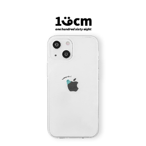 168cm iPhone 14 Pro用ソフトクリアケース つるすべミントちゃん 16823839I14P-イメージ2
