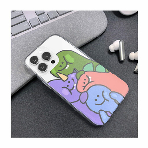 168cm iPhone 14 Pro用ソフトクリアケース ゆかいな仲間たち 16823840I14P-イメージ10