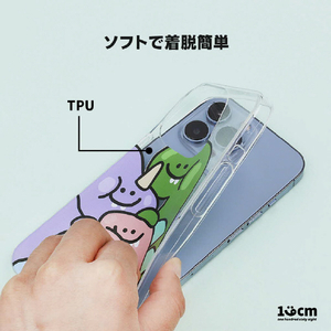168cm iPhone 14 Pro用ソフトクリアケース ゆかいな仲間たち 16823840I14P-イメージ5