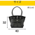 アイリスオーヤマ メッシュツールバッグ 幅40cm ブラック FCJ652V-TLB-M4032-イメージ2