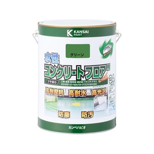 カンペハピオ 水性コンクリートフロア用 グリーン 3.4L FCB987M-イメージ1