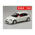 アオシマ 1/24 EK9 シビック タイプR 1997 チャンピオンシップ ホワイト 09CWEK9ｼﾋﾞﾂｸﾀｲﾌRCPﾎﾜｲﾄﾟ