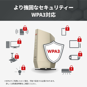 バッファロー 無線LAN親機11ax/ac/n/a/g/b 4803+1147Mbps シャンパンゴールド WSR6000AX8PCG-イメージ5