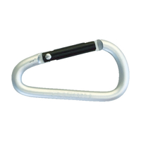 トラスコ カラビナ 線径５ｍｍＸ５０ｍｍ Ｄ型 シルバー TRUSCO　カラビナ TKN550SV