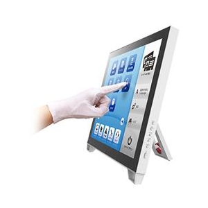 EIZO 19．0型タッチパネル装着 液晶ディスプレイ(レイドバックスタンド) DuraVision セレーングレイ FDS1921T-L-イメージ2